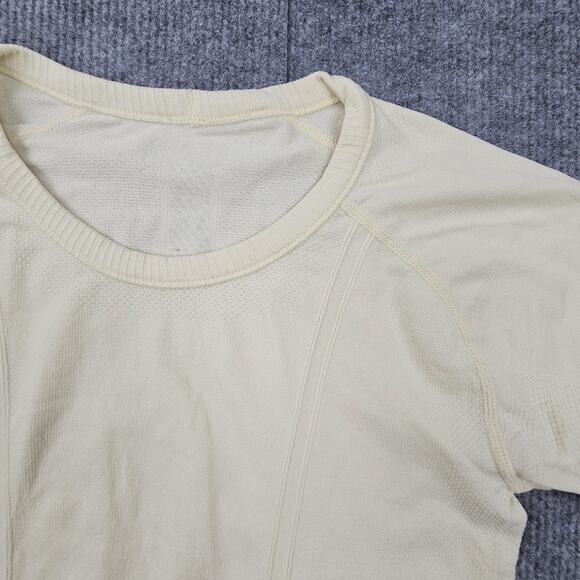 Lululemon Swiftly Tech Shirt Womens 6 Seamless Knit Crew Lightweight Yoga Tee - Picture 2 of 4